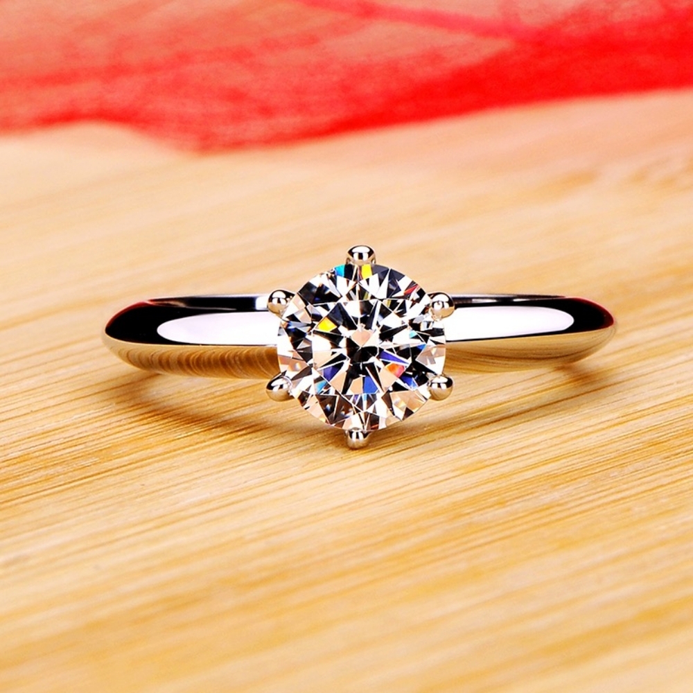 18k white gold diamond 2.25 carat ring - Picture 4 of 4